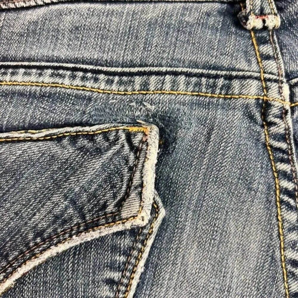 Vigoss Jean Women 9 Milan Medium Blue Wash Denim Bootcut Low Rise Casual Cowgirl